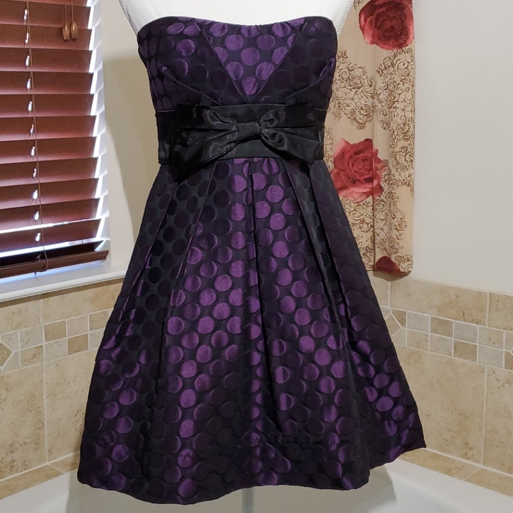 Strapless Large Polka Dot Party Dress